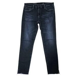 AG Adriano Goldschmied Jeans Womens 30R Blue The Legging Ankle Mid Rise Stretch